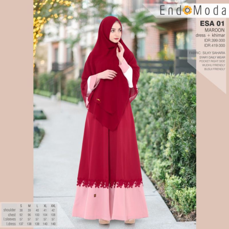 gamis pesta endomoda ESA01