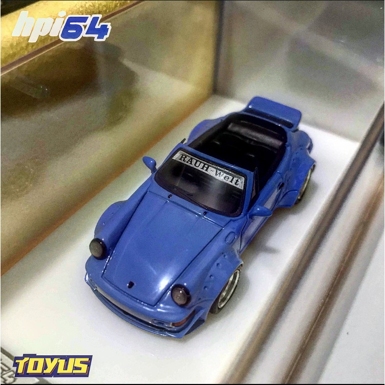 hpi64 - PORSCHE RWB 964 TARGA COUPE LIGHT BLUE - hpi rwb