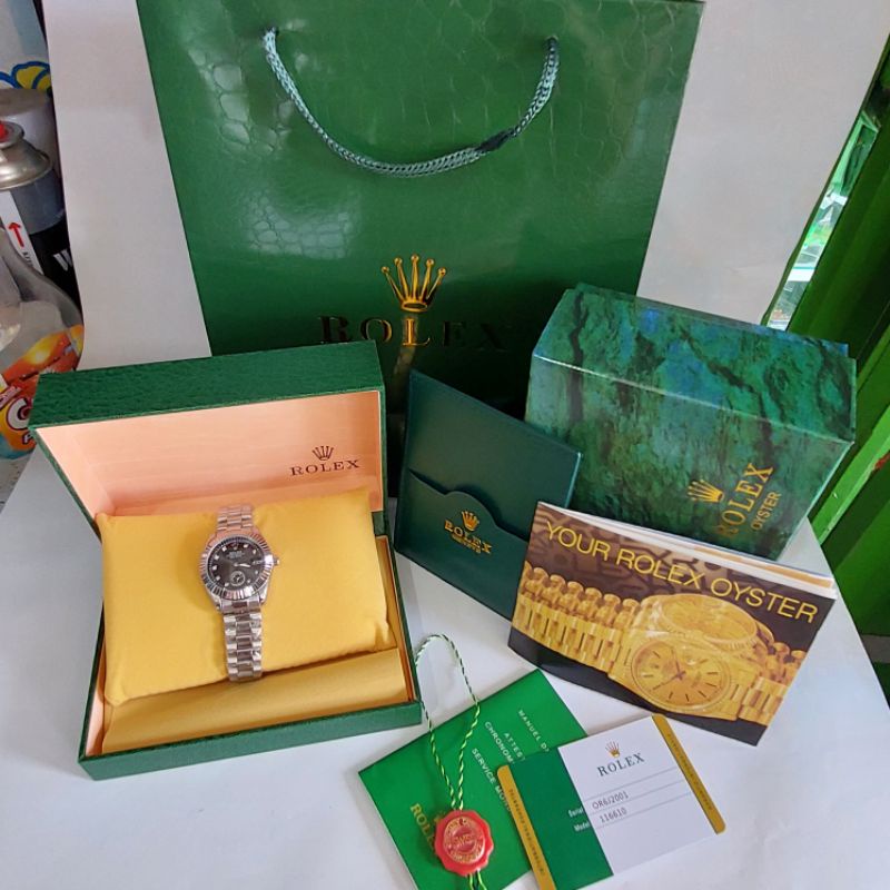 JAM ROLEX 1 SET LENGKAP TAHAN AIR