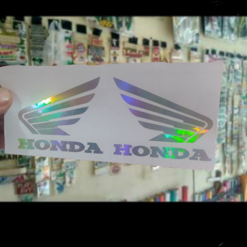 stiker cutting sticker motor hologram honda keren