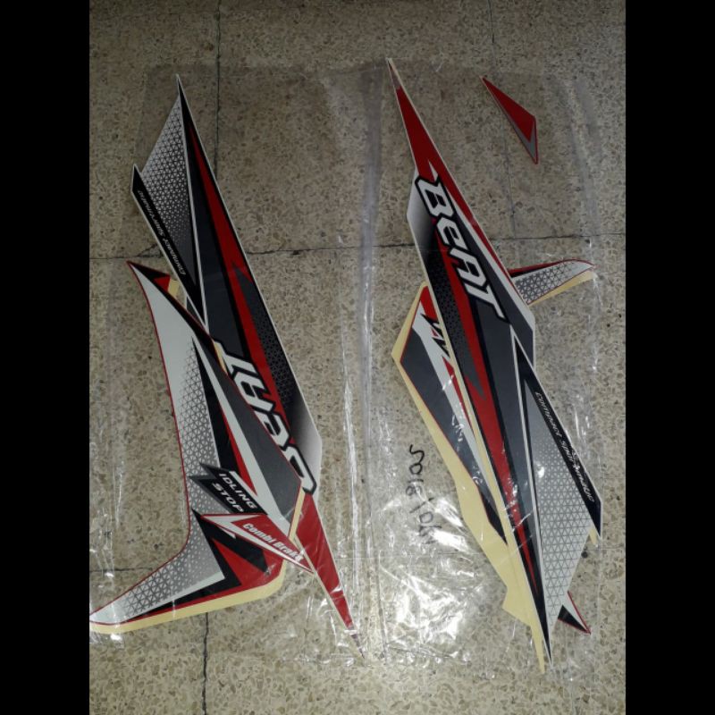 striping motor honda beat iss 2018