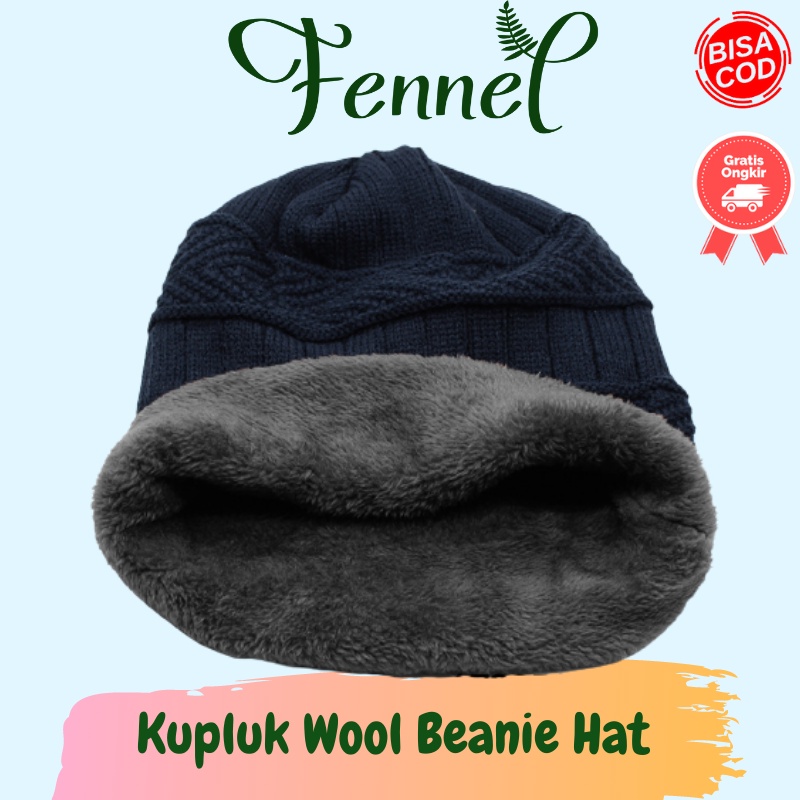 Topi Kupluk Ketu Wool Anti Dingin Beanie Hat