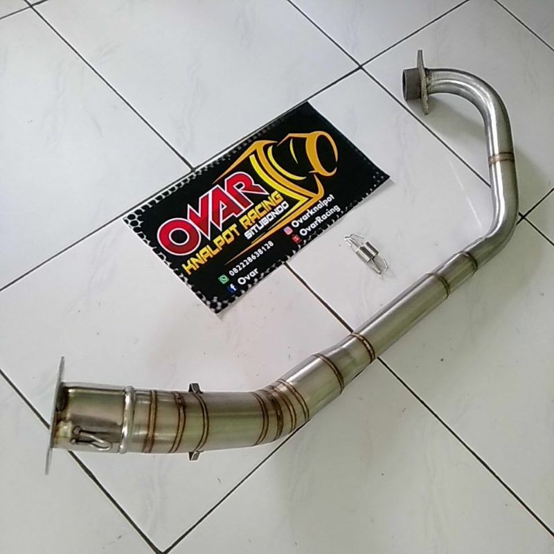 Leher knalpot satria fu leher paten + Adaptor