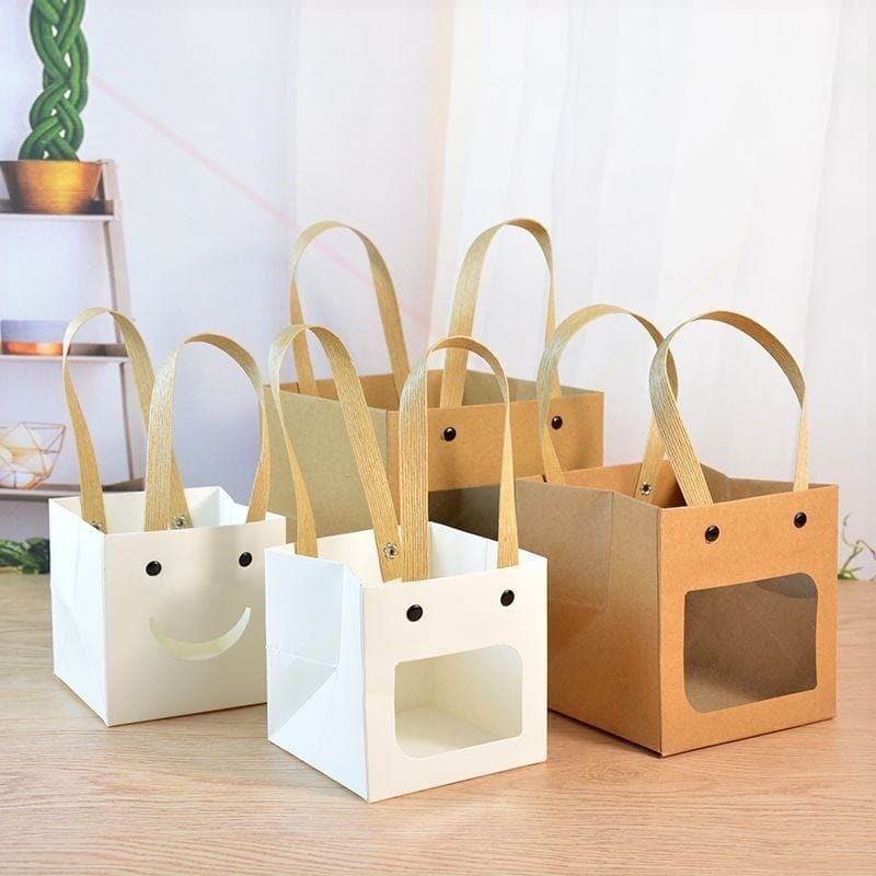 NANA PAPER BAG KANTONG HADIAH /GIFT BAG POLOS WINDOW/TAS HADIAH GB-11