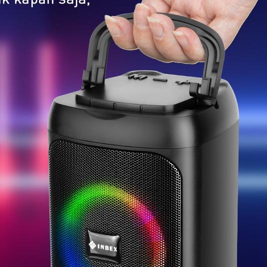 【READY】INBEX TWS Bluetooth Speaker LED /Portable Wireless Speaker Bluetooth 5.0/super Bass Stereo Ca