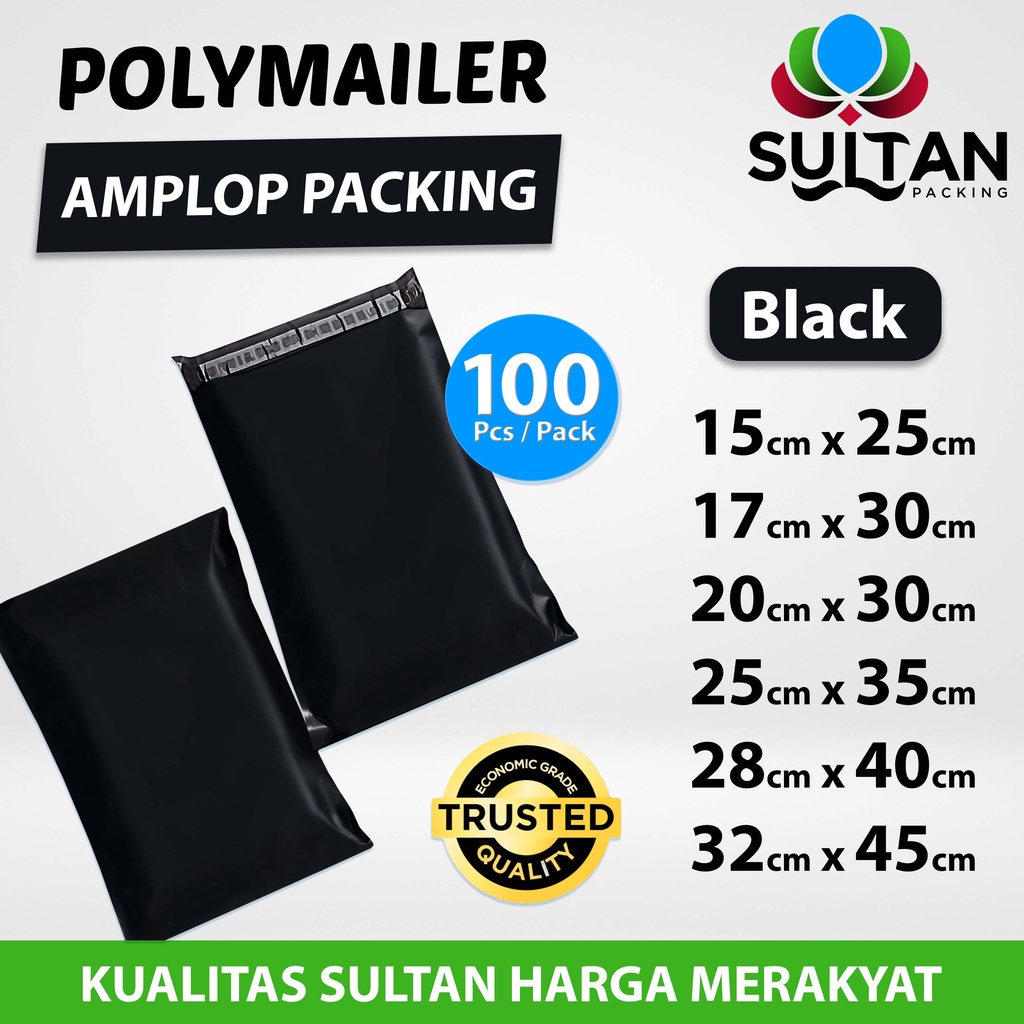 

Polymailer Pack Black Termurah Amplop Plastik Packing Olshop Ekonomis