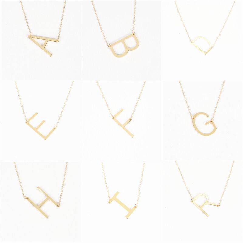 ☛TK☚ A012 Kalung Huruf RoseGold Mutiara Necklace Fashion Titanium Diamond Crystal