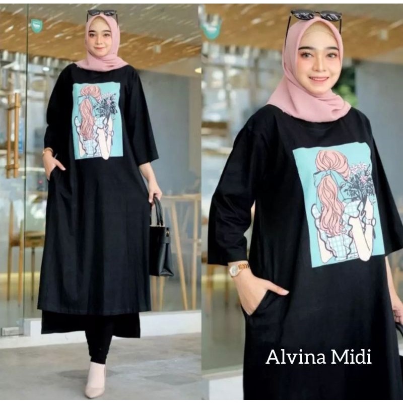 ALVINA MIDI DRESS//MIDIDRESSTERBARU//DRESSTERBARU2022//MUSLIMWANITA2022TERLARIS.