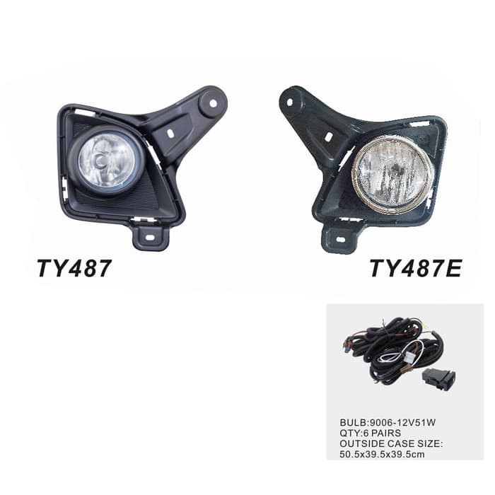 FOGLAMP/LAMPU KABUT DLAA TY487 TOYOTA HIACE 2012