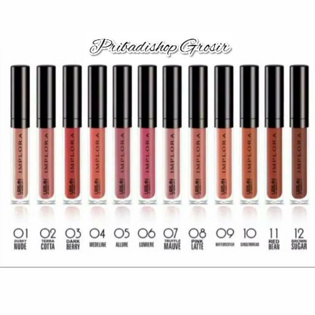 Implora - Lip Cream Lipcream Matte Implora Original BPOM Long Lasting Watterproof