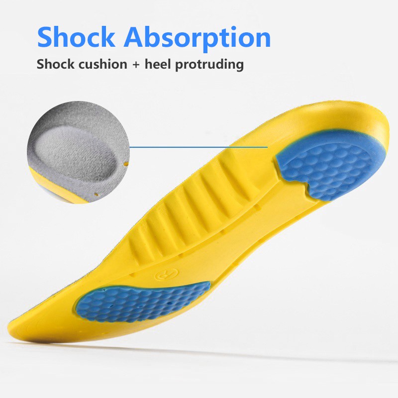 Sisipan Sepatu Unisex Insole Olahraga Orthotic Arch Support sepatu Sol bantalan Penyerapan Guncangan