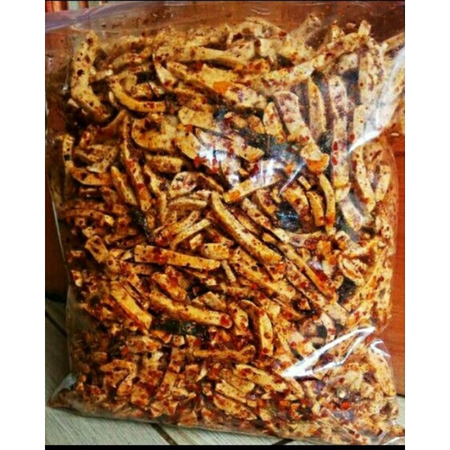 Stik  Basreng Baso Goreng Seblak Kering Exstra Daun Jeruk 500gram