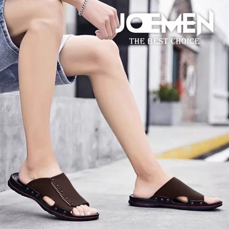 NEW ARRIVAL !!! SANDAL PRIA JOEMEN ORIGINAL/SANDAL SLOP FASHION/SANDAL KULIT PRIA