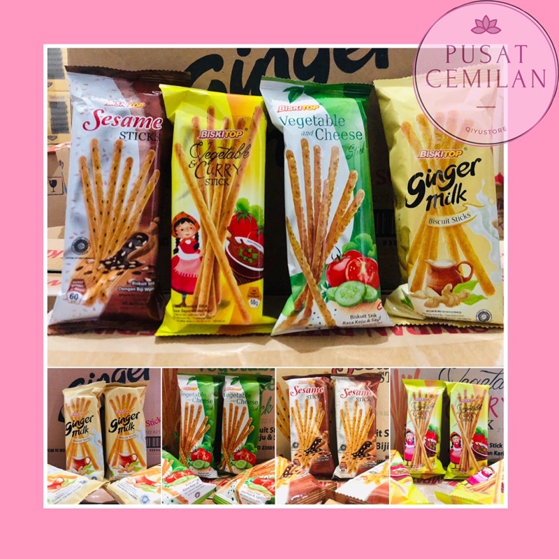 

ECER Stik Biskitop Vegetable Cheese Ginger Sesame Curry - Biskitop Murah