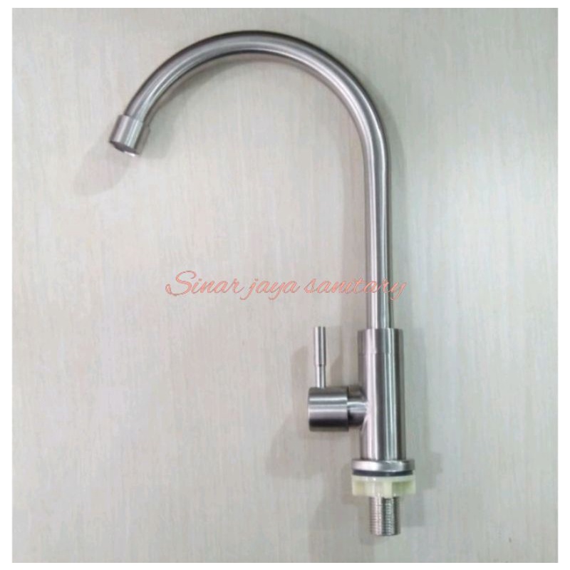 Kran sink pipa stainless 304 / Kram cuci piring stainless 304