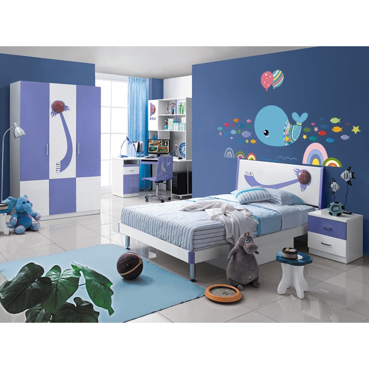 Reliza Wall Sticker Ikan Paus Ballon Blue Fish Stiker Dinding