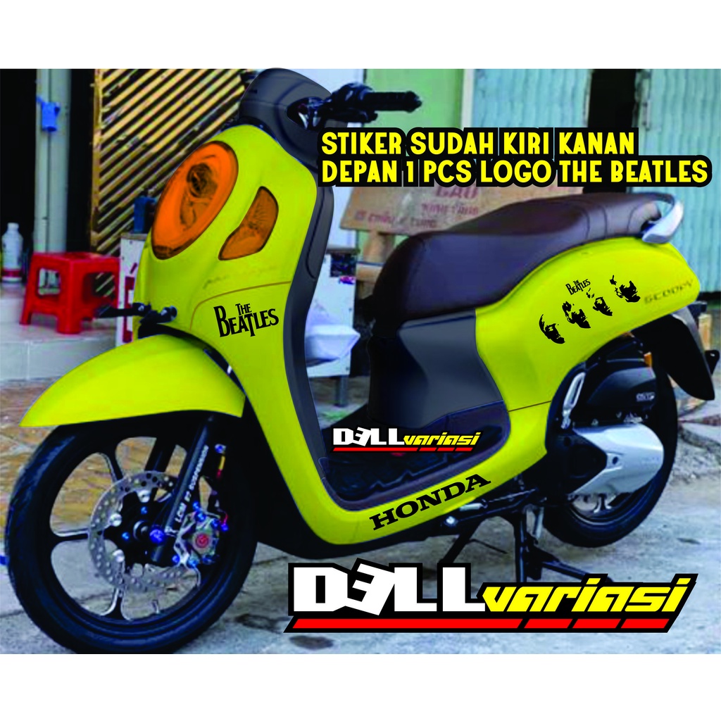 Stiker Scoopy THE BEATLES / Cutting Sticker Scoopy / Striping Scoopy / Sticker scoopy 2017-2021/ Sti