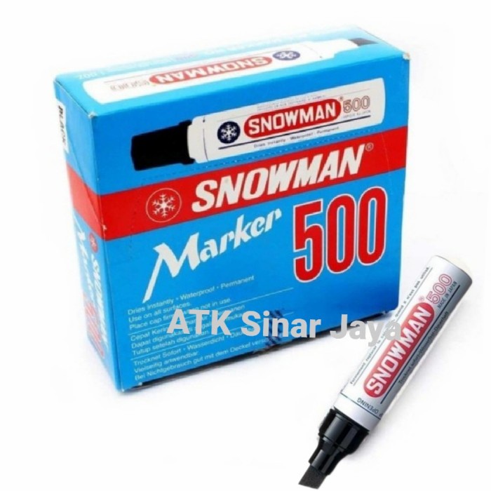 

Dijual Spidol Permanen Jumbo 500 Snowman Marker / Spidol Jumbo Trendi
