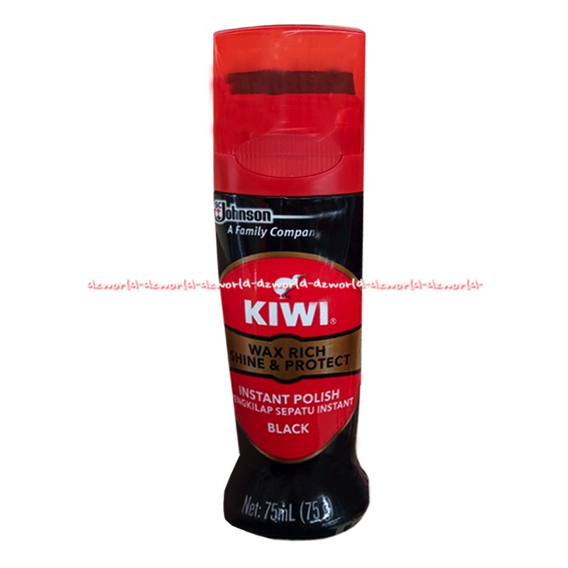 Kiwi Wax Rich Shine And Protect 75ml Black Netral Semir Sepatu Intstan Semir Cair Hitam 75 ml Kiwwi Black Polish