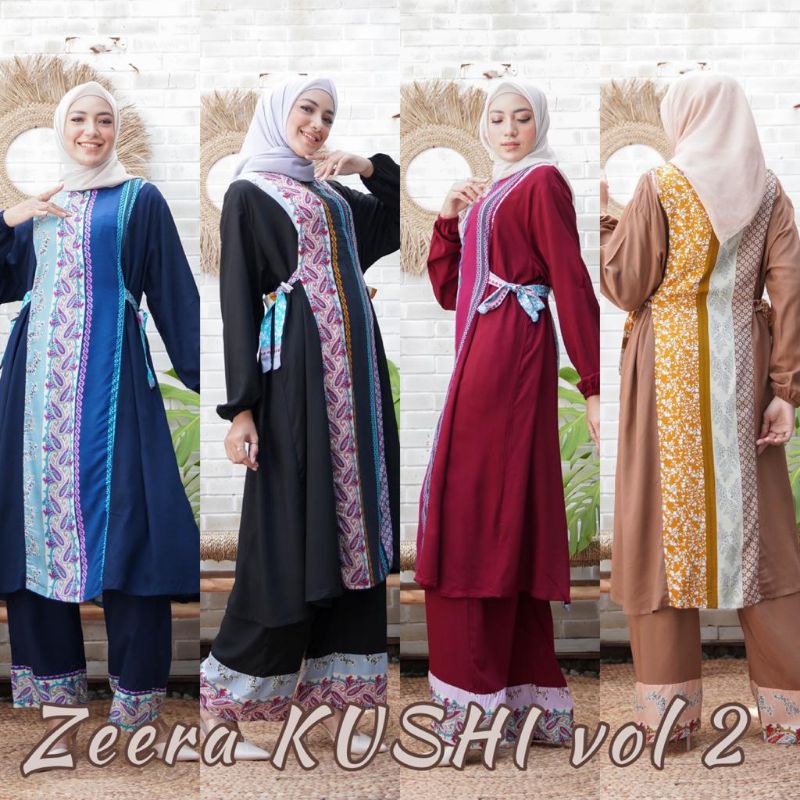 Daster Arab ZEERA KUSHI Gamis Rayon Baju Setelan Big Size Jumbo