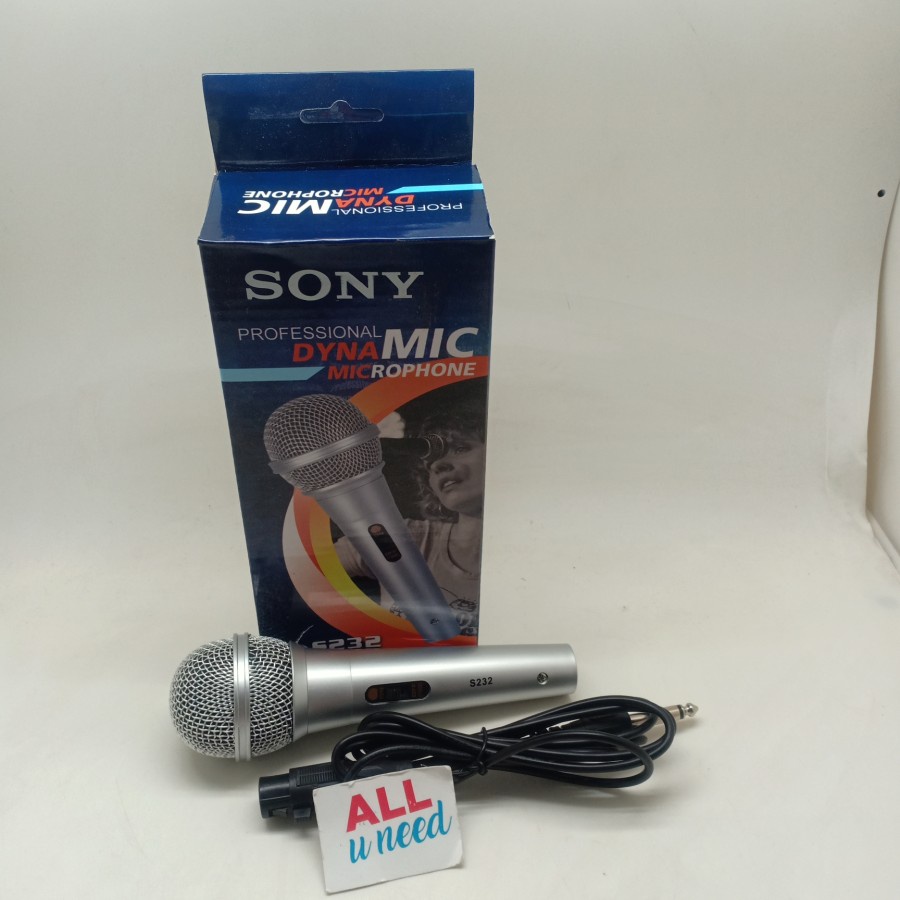 Microphone Karaoke Sony S232 - Mic Sony S232 - Microphone Sony S232