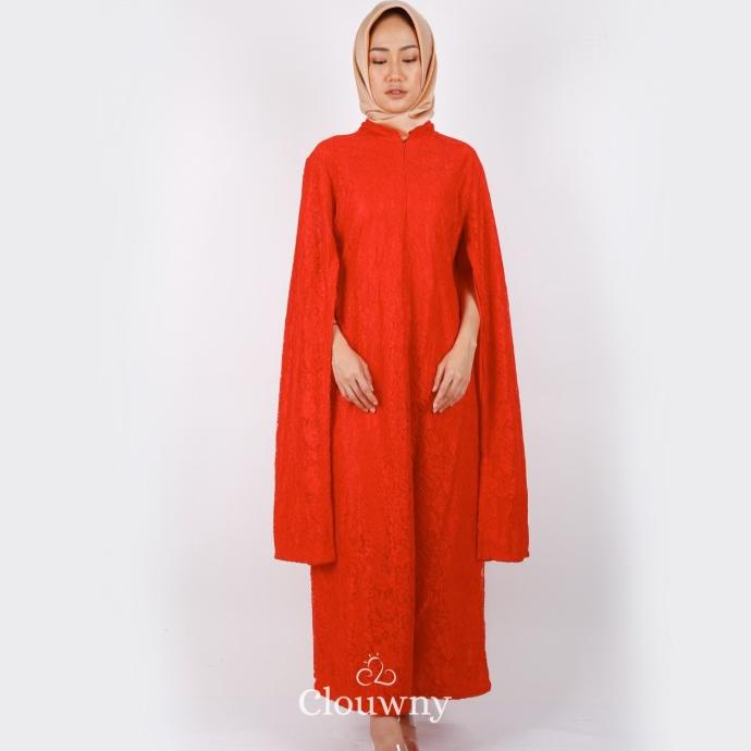 Clouwny - Cape Kaftan - dress muslim - dress wanita Murah