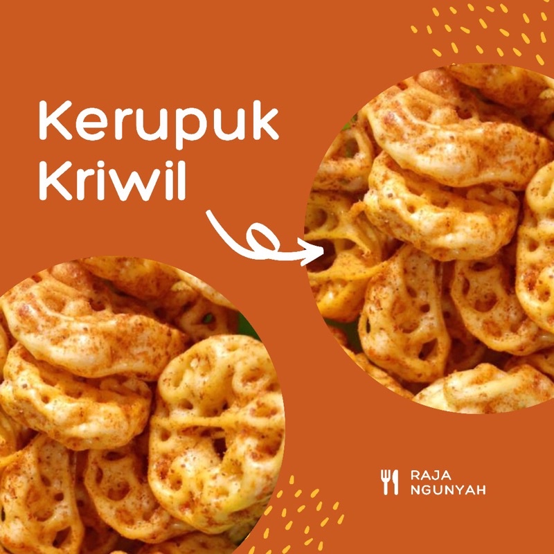 

KERUPUK KRIWIL PEDAS/CEMILAN/JAJANAN/MAKANAN RINGAN