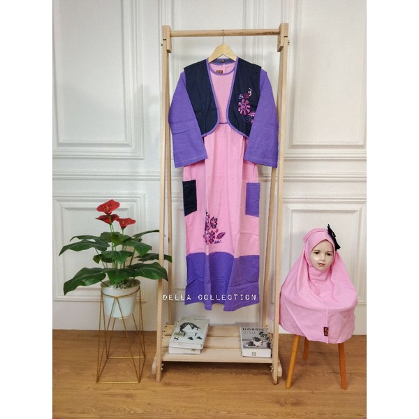 PROMO CUCI GUDANG | baju muslim Keke Anak Perempuan (Size 12)