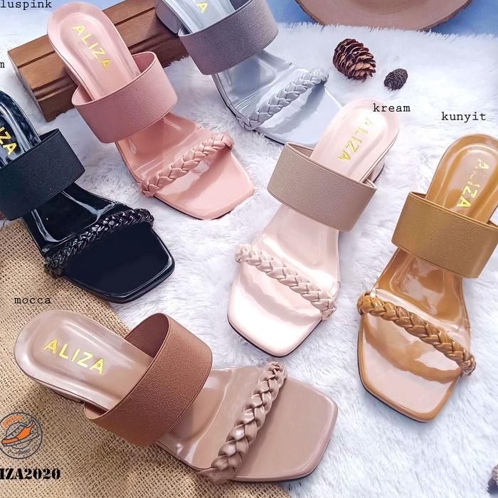 Modern.. 12.12 BIG SALE SANDAL HEELS WANITA CHUNKY 5 CM TERBARU