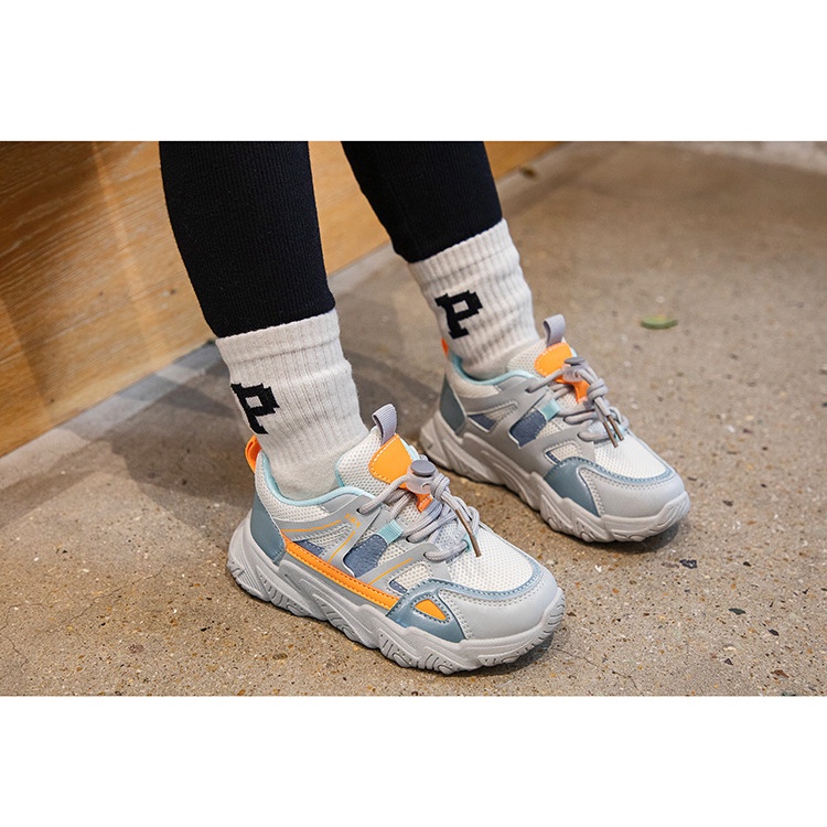 Sepatu anak sneakers Import motif terbaru gaya sportif Size 26-36