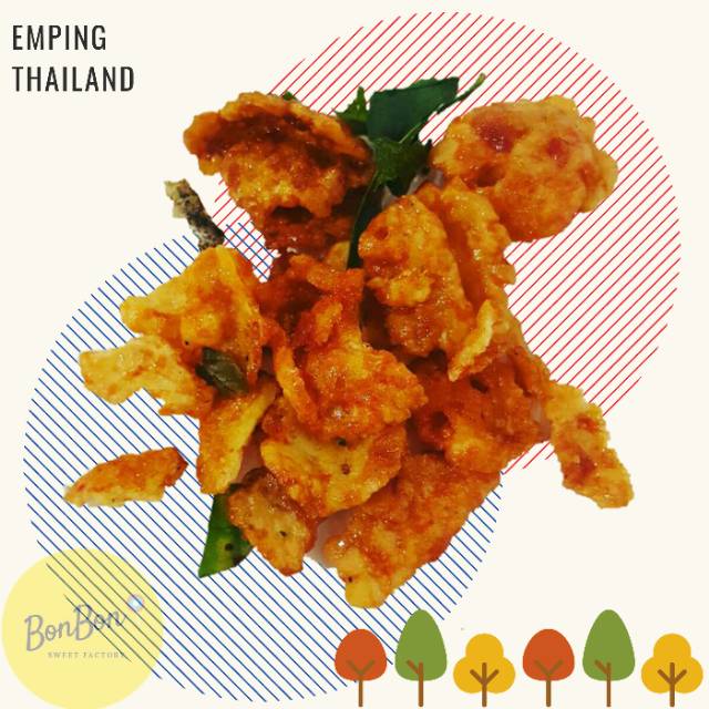 

Emping Thailand / Emping Pedas Manis / Belinjo Daun Jeruk / Melinjo Super 500 Gram