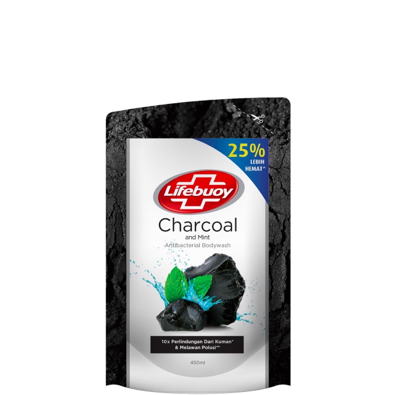 Promo Harga Lifebuoy Body Wash Charcoal and Mint 450 ml - Shopee