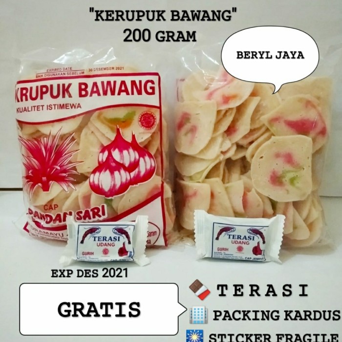 

PROMO Krupuk Bawang pandan sari 200gr