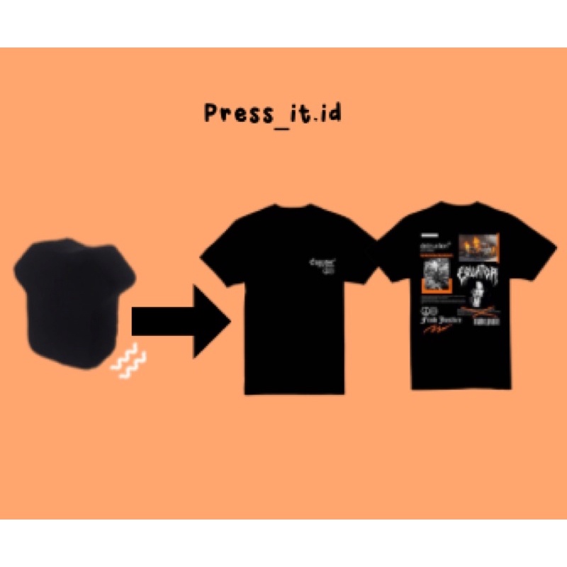 T-shirt Cotton Compress premium Equator distruction