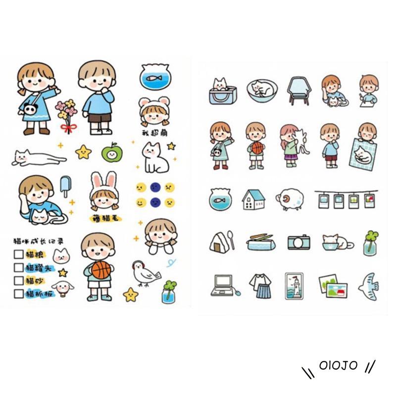 【COD】Tape Stiker Motif Emoji Untuk Dekorasi Handphone / Diary DIY