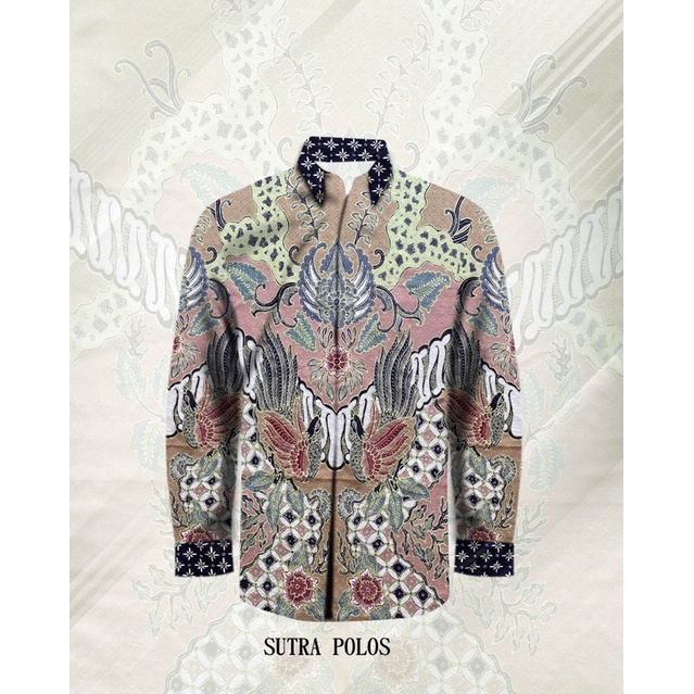 (kain) KEMEJA BATIK TULIS SUTRA ATBM ASLI PEKALONGAN 005