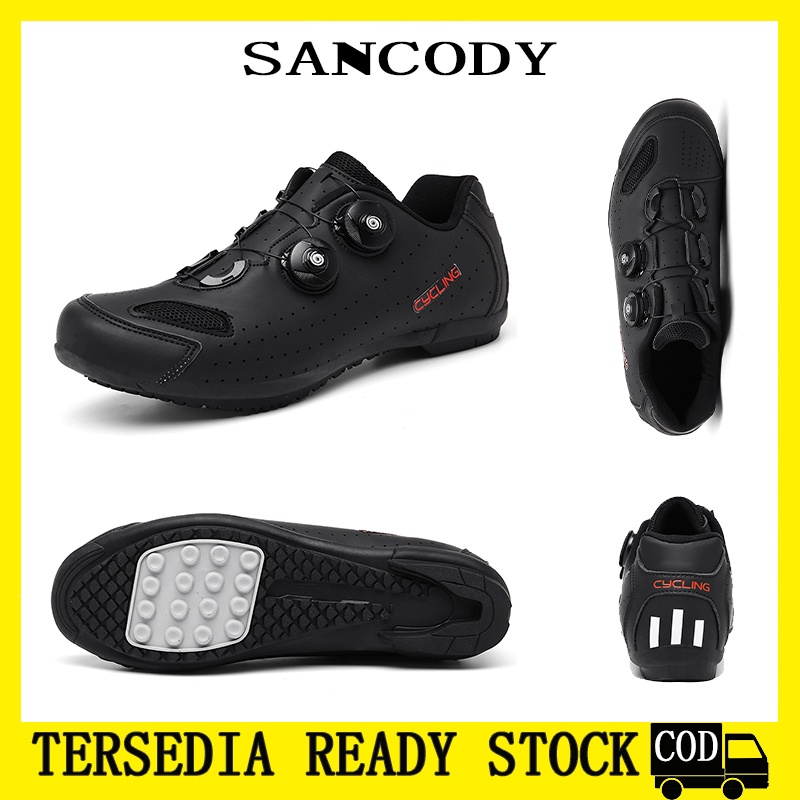 【COD】Sepatu Sepeda non cleat Non-locking Professional Bernapas Sepatu Sepeda Pria Wanita Road Riding