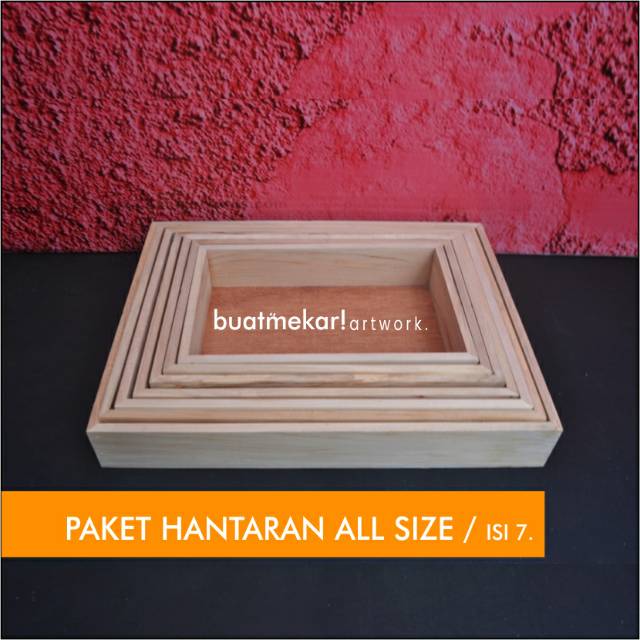 KOTAK HANTARAN KAYU ISI 7 tray seserahan