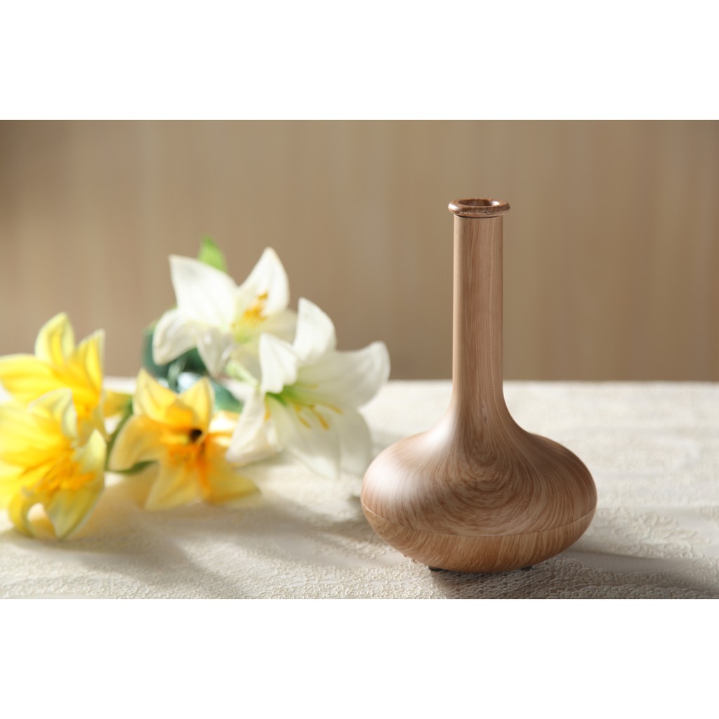 Wooden Vase Diffuser Aroma Theraphy Dark Wood And Light Wood | Diffuser | Pengharum Ruangan