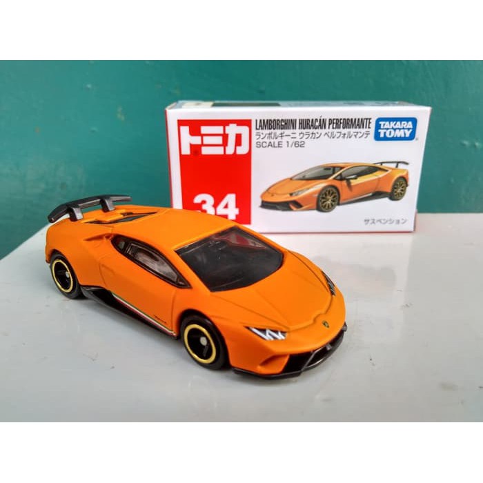 Tomica Lamborghini Huracan Performante Tomica Reguler No 34 Diecast Lamborghini Miniatur Lamborghini