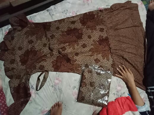 Maura Couple - Sania Ruffle Batik Couple Ori Ndoro Jowi Garansi Termurah Shopee - Batik Modern Solo