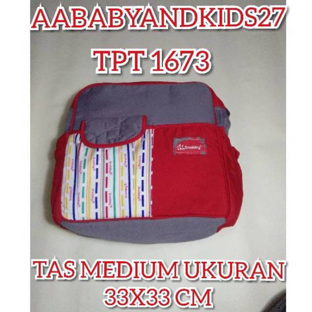 TAS PERLENGKAPAN BAYI SNOBBY BABY LINE SERIES TANGGUNG TPT 1673-TAS BAYI LINE SERIES UKURAN 33X33 CM