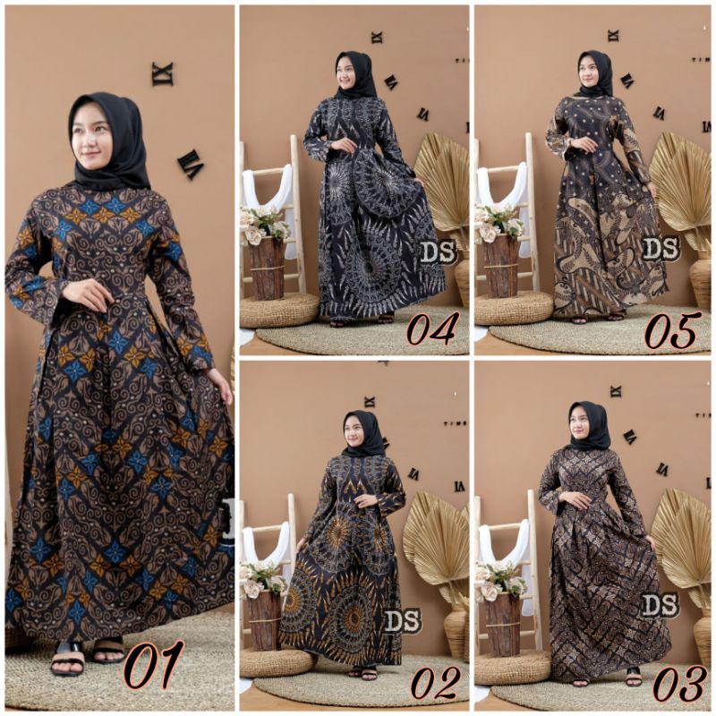 BATIK GAMIS KATUN WANITA ALL SIZE LD 110 CM TERMURAH