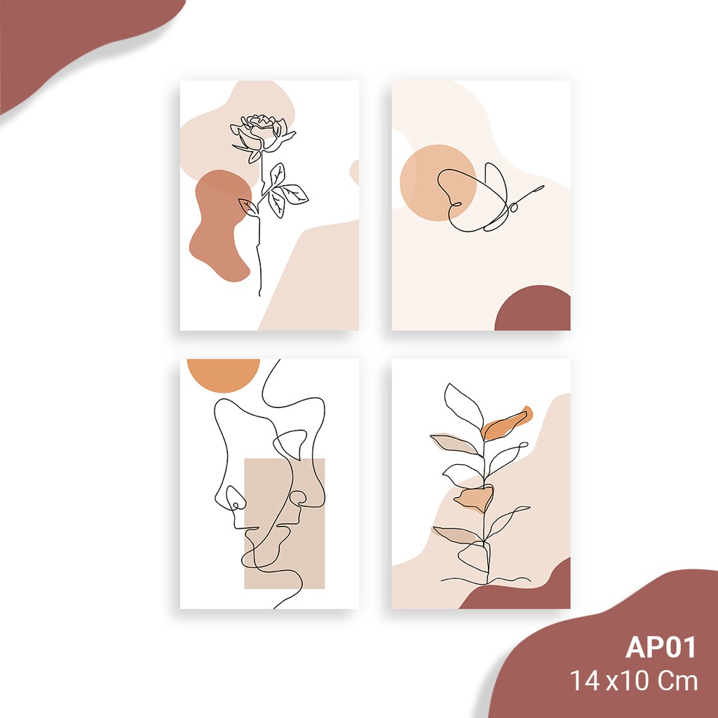 Poster Paper / Postcard / Hiasan Dinding Wall Decor Aesthetic [Tidak termasuk frame] - AP01