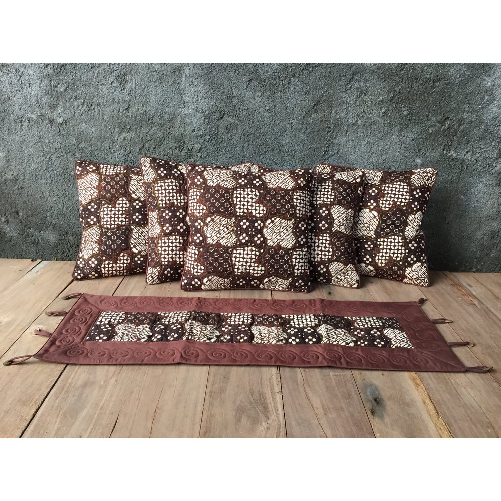Sarung Bantal Kursi Tamu Full Batik Sogan Terbaik