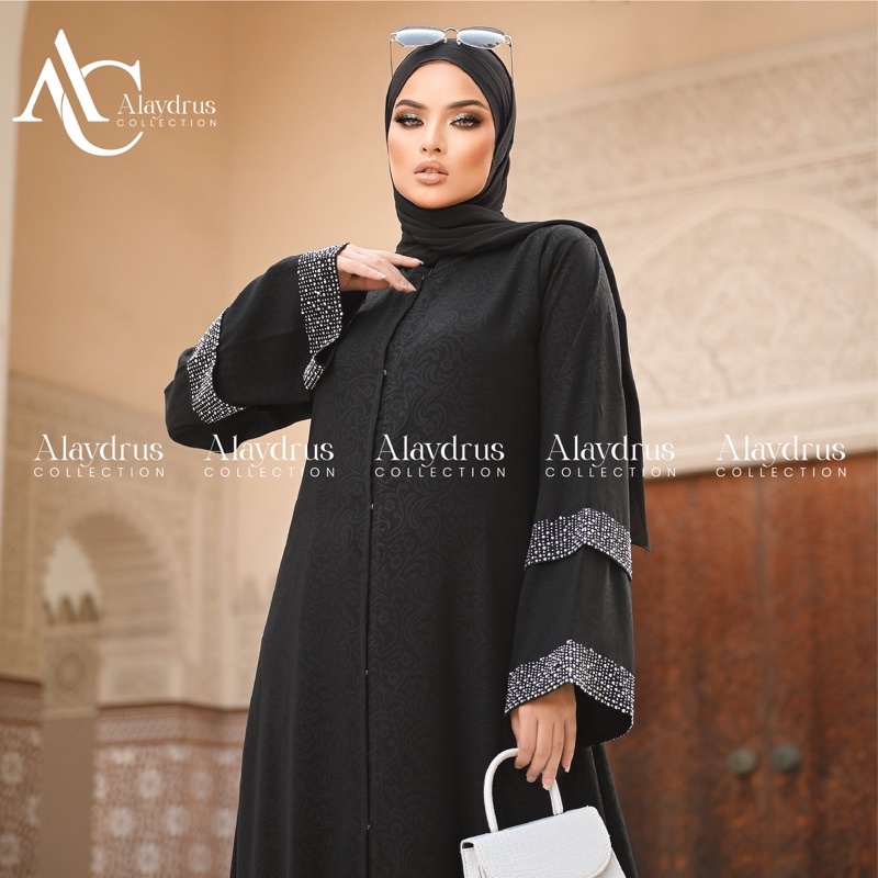 Abaya Gamis Turkey Hitam Saudi Dress Gamis Abaya Turkey Bahan Embos By Alaydrus Collection 883