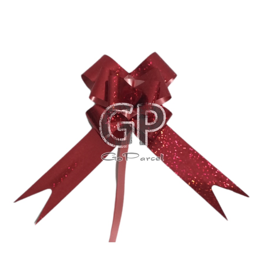 ( Ecer ) PULL BOW RIBBON METALLIC 43 CM - PITA TARIK / PITA KADO / PITA SERUT GLITTER METALIK HIASAN KADO DEKORASI PARCEL PARSEL HAMPERS SOUVENIR