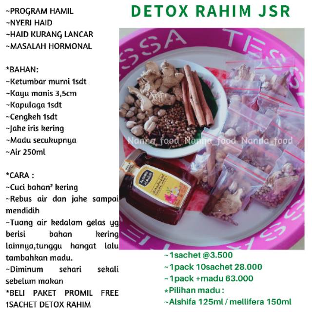 1paket Detox Rahim Promil Jsr Madu Dr Zaidul Akbar Indonesia