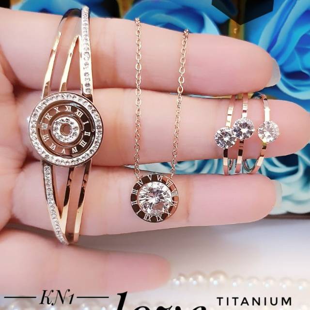 Titanium set perhiasan 1422h