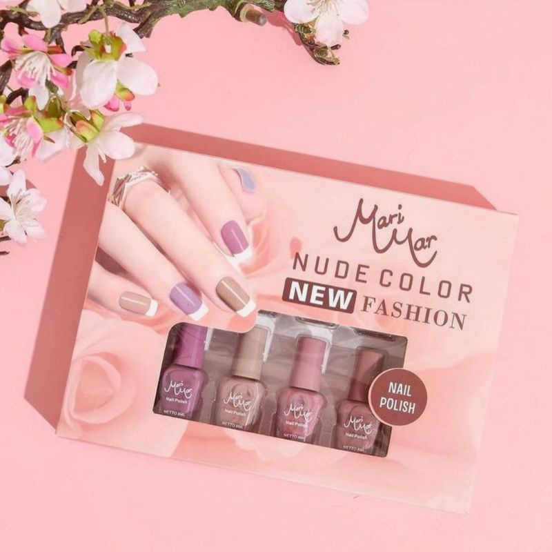 MARIMAR Nail Polish Nude Color | Kutek Kuteks warna nude cat kuku | Xi Xiu BPOM